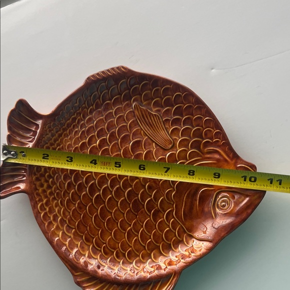 Ceramic Fish-Shaped Plate  Vintage Holland Mold - Picture 6 of 7